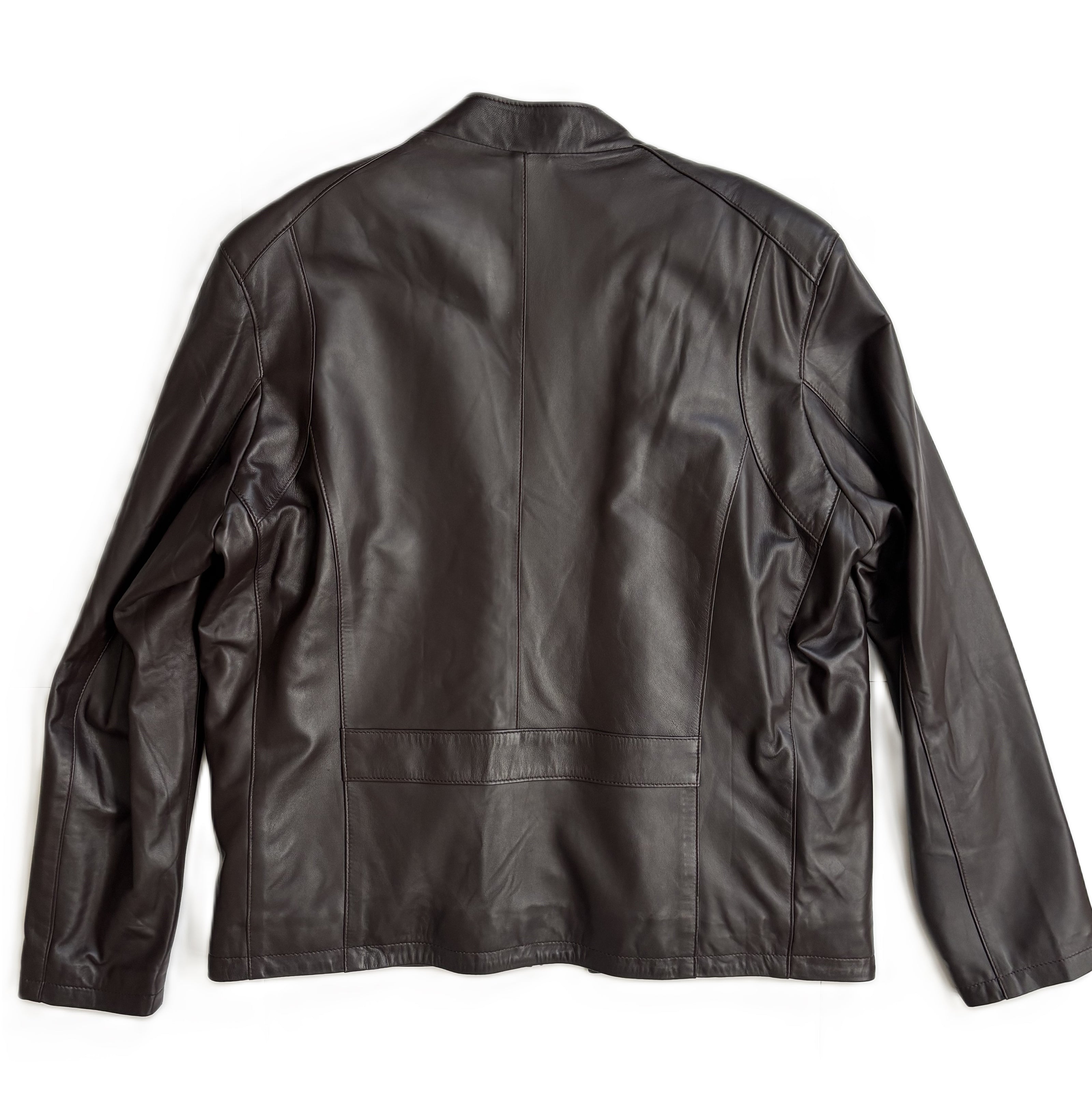 Men's Highland Racer Leather Jacket- Chocolate